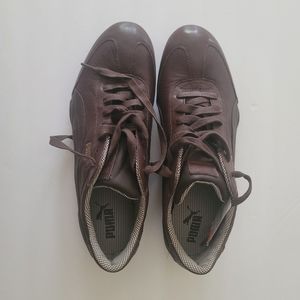 Puma brown athletic shoes